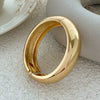 Metal Glossy Thread Stacked Geometric Sixsided Mirror Bracelet Retro Electroplated
