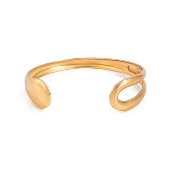 Metal Glossy Ushaped Geometric Cut Out Arm Bracelet Leg Chain For Women With Electroplating