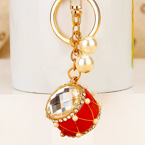 Metal Gong Drum Styling Keychain Creative Gifts