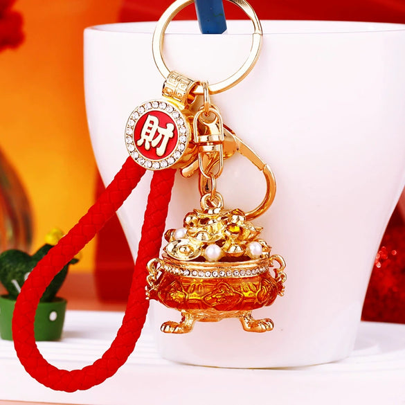 Metal Gong Drum Styling Keychain Creative Gifts