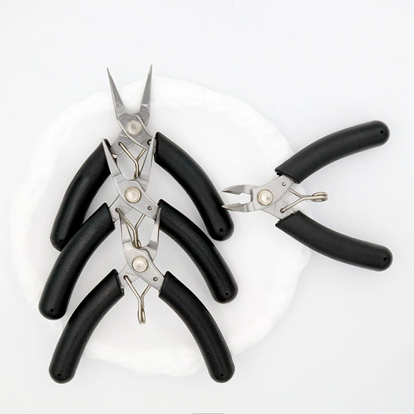 Metal Handmade Jewelry Pliers Versatile Model Pliers Toothless Pointed Nose Diagonal Cutting