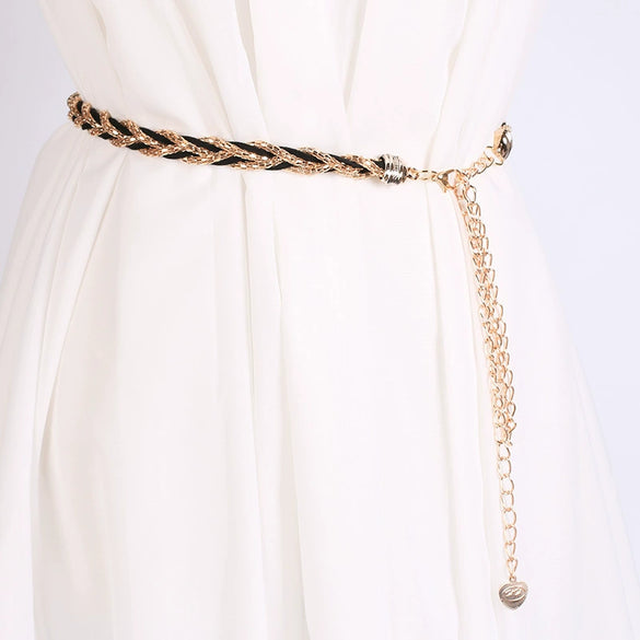 Metal Handwoven Splicing Decorative Waist Chain Punk Street Hiphop Niche Style