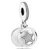 Metal Heart And Key Shaped Diy Accessories Pendant Beads With Totem Pattern For Bracelet Necklace Electroplated