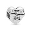 Metal Heart And Key Shaped Diy Accessories Pendant Beads With Totem Pattern For Bracelet Necklace Electroplated