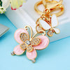 Metal Heart Butterfly Keychain For Women