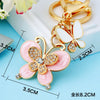 Metal Heart Butterfly Keychain For Women