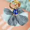 Metal Heart Flower Women's Girly Keychain Bag Pendant