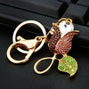 Metal Heart Flower Women's Girly Keychain Bag Pendant
