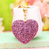 Metal Heart Flower Women's Girly Keychain Bag Pendant