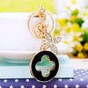 Metal Heart Flower Women's Girly Keychain Bag Pendant