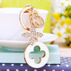 Metal Heart Flower Women's Girly Keychain Bag Pendant