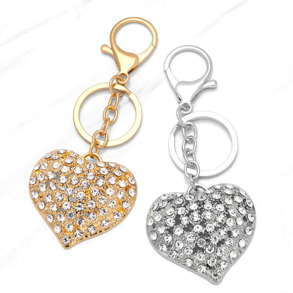 Metal Heart Keychain For Women