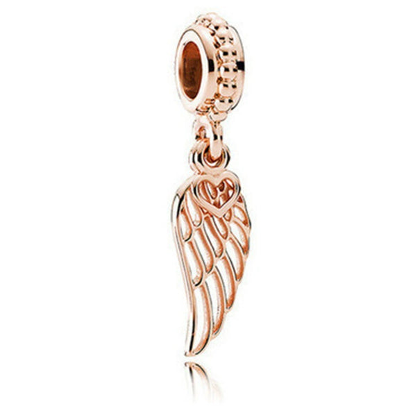 Metal Heart Loose Beads Galaxy Bracelet Diy Accessories With Totem Pattern And Electroplating Process