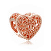 Metal Heart Loose Beads Galaxy Bracelet Diy Accessories With Totem Pattern And Electroplating Process