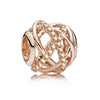 Metal Heart Loose Beads Galaxy Bracelet Diy Accessories With Totem Pattern And Electroplating Process