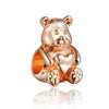 Metal Heart Loose Beads Galaxy Bracelet Diy Accessories With Totem Pattern And Electroplating Process