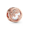 Metal Heart Loose Beads Galaxy Bracelet Diy Accessories With Totem Pattern And Electroplating Process