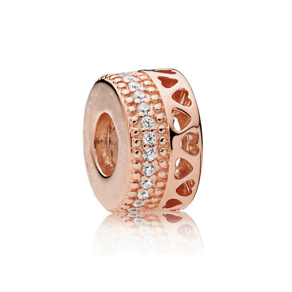 Metal Heart Loose Beads Galaxy Bracelet Diy Accessories With Totem Pattern And Electroplating Process