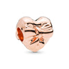 Metal Heart Loose Beads Galaxy Bracelet Diy Accessories With Totem Pattern And Electroplating Process