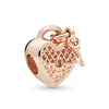 Metal Heart Loose Beads Galaxy Bracelet Diy Accessories With Totem Pattern And Electroplating Process