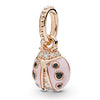 Metal Heart Loose Beads Galaxy Bracelet Diy Accessories With Totem Pattern And Electroplating Process