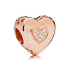 Metal Heart Loose Beads Galaxy Bracelet Diy Accessories With Totem Pattern And Electroplating Process