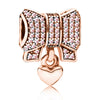 Metal Heart Loose Beads Galaxy Bracelet Diy Accessories With Totem Pattern And Electroplating Process