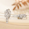 Metal Heartshaped Electroplated Lovely Style Women's Earrings