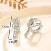Metal Heartshaped Electroplated Lovely Style Women's Earrings