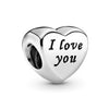 Metal Heartshaped Lettering Beads Accessories For Women's Fashion Diy Bracelet With Electroplating And Totem Design