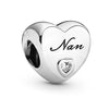 Metal Heartshaped Lettering Beads Accessories For Women's Fashion Diy Bracelet With Electroplating And Totem Design