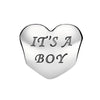 Metal Heartshaped Lettering Beads Accessories For Women's Fashion Diy Bracelet With Electroplating And Totem Design