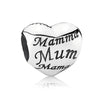 Metal Heartshaped Lettering Beads Accessories For Women's Fashion Diy Bracelet With Electroplating And Totem Design