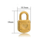 Metal Hollow Love Key Peach Heart Concentric Padlock Pendant Couple Necklace Diy Jewelry Accessories Electroplated