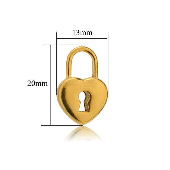 Metal Hollow Love Key Peach Heart Concentric Padlock Pendant Couple Necklace Diy Jewelry Accessories Electroplated