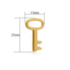 Metal Hollow Love Key Peach Heart Concentric Padlock Pendant Couple Necklace Diy Jewelry Accessories Electroplated