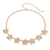Metal Imitation Pearl Flower Waist Chain Body Chain For Female Versatile Style