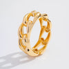 Metal Inlaid Pearl Twist Smooth Spring Buckle Electroplating Geometric Bracelet