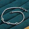 Metal Inlaid Zircon Geometric Style Women's Light Luxury Bracelet