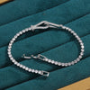 Metal Inlaid Zircon Geometric Style Women's Light Luxury Bracelet