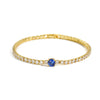 Metal Inlaid Zircon Geometric Style Women's Light Luxury Bracelet