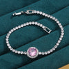 Metal Inlaid Zircon Geometric Style Women's Light Luxury Bracelet