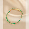 Metal Inlaid Zircon Geometric Style Women's Light Luxury Bracelet