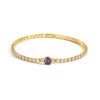 Metal Inlaid Zircon Geometric Style Women's Light Luxury Bracelet