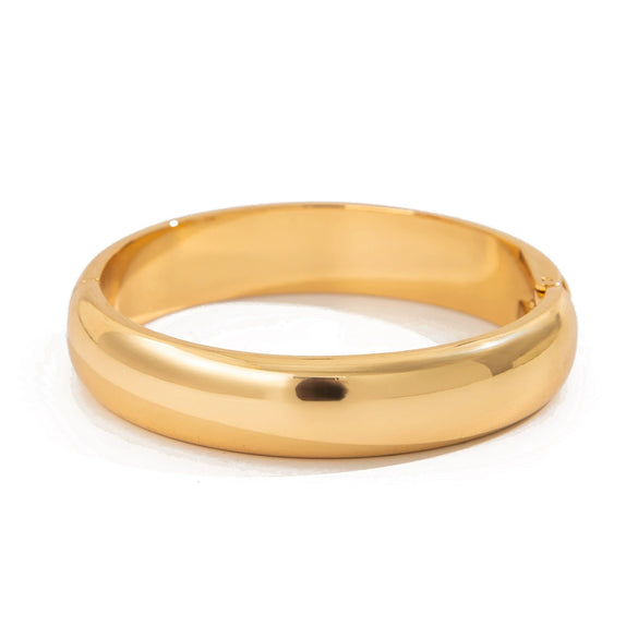 Metal Ins Style Geometric Electroplated Wide Bracelet