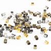 Metal Jewelry Accessories Copper Positioning Tube Necklace Earrings With Electroplating Treatment