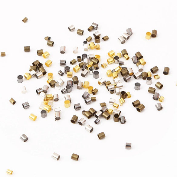 Metal Jewelry Accessories Copper Positioning Tube Necklace Earrings With Electroplating Treatment