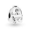 Metal Jewelry Accessories Hollow Rose Flower And Heart Shaped Padlock Two In One Charm Electroplated With Totem Pattern