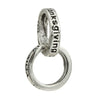 Metal Jewelry Accessories Hollow Rose Flower And Heart Shaped Padlock Two In One Charm Electroplated With Totem Pattern
