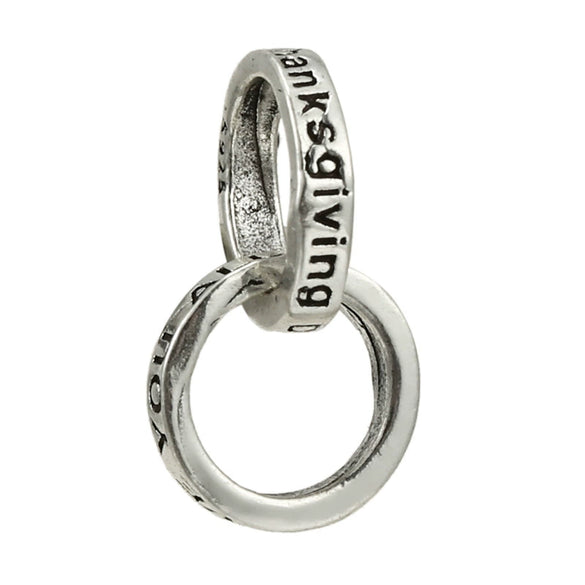 Metal Jewelry Accessories Hollow Rose Flower And Heart Shaped Padlock Two In One Charm Electroplated With Totem Pattern